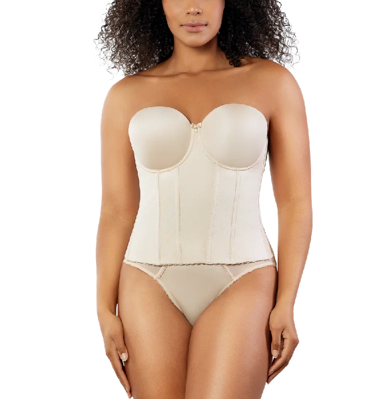 Parfait Elise Bare Beige Alpha Sized Strapless Bustier Bra 6097