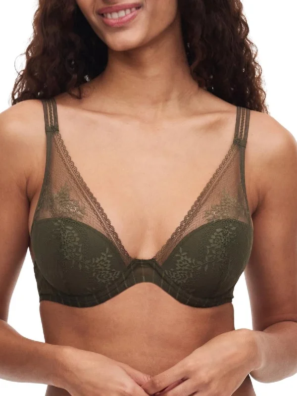 Maddie Plunge T-Shirt Bra - Khaki