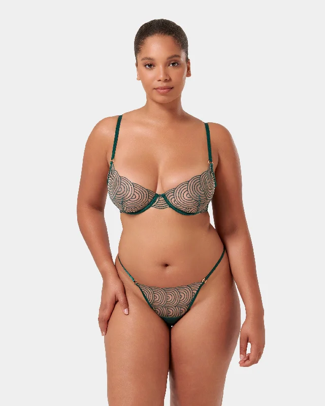 Set: Aster Botanical Garden Green/Sheer