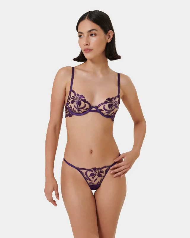 Set: Leonora Acai Purple/Sheer