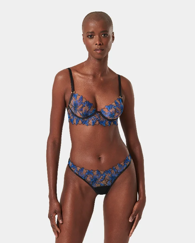 Set: Lyandra Egyptian Blue/Black/Sheer