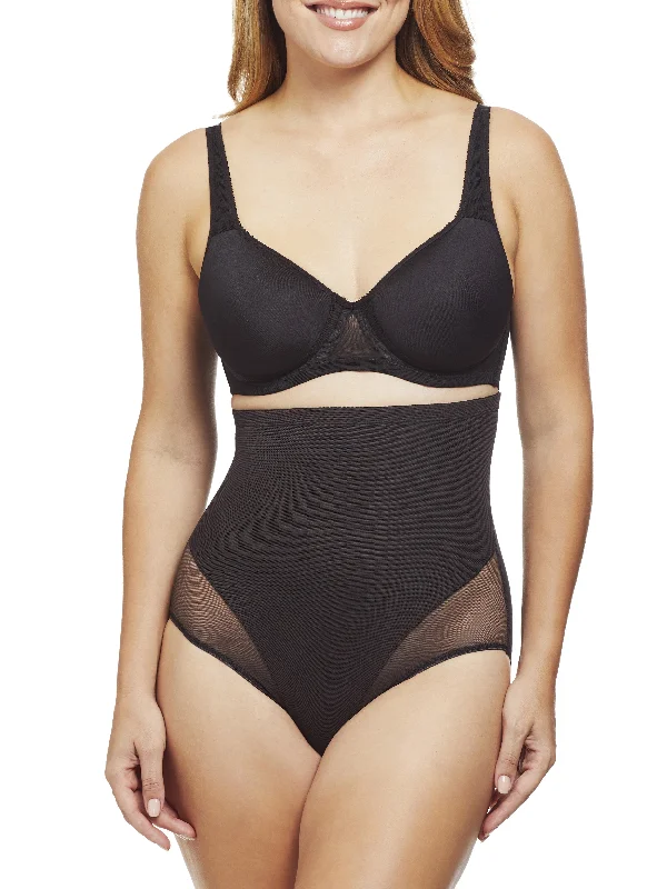 Sheer High-Waist Shaping Brief