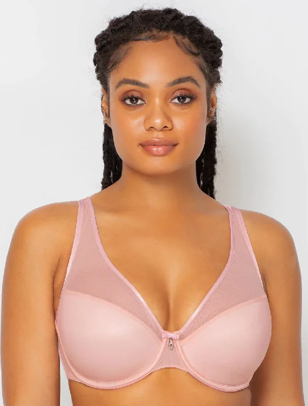 Sheer Mesh Plunge T-Shirt Bra