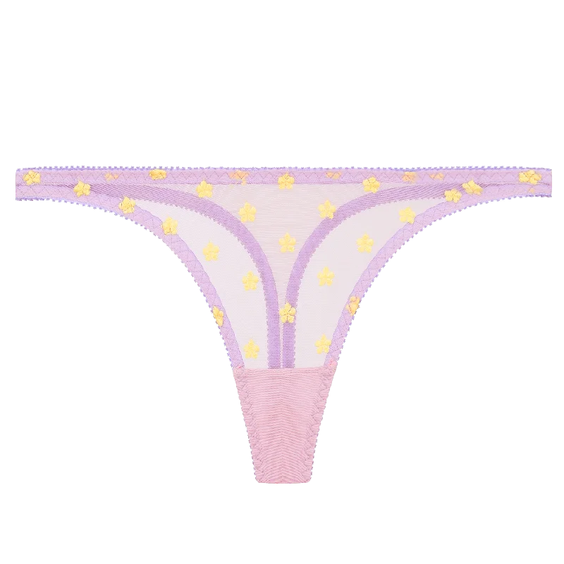 Sia Embroidery Thong