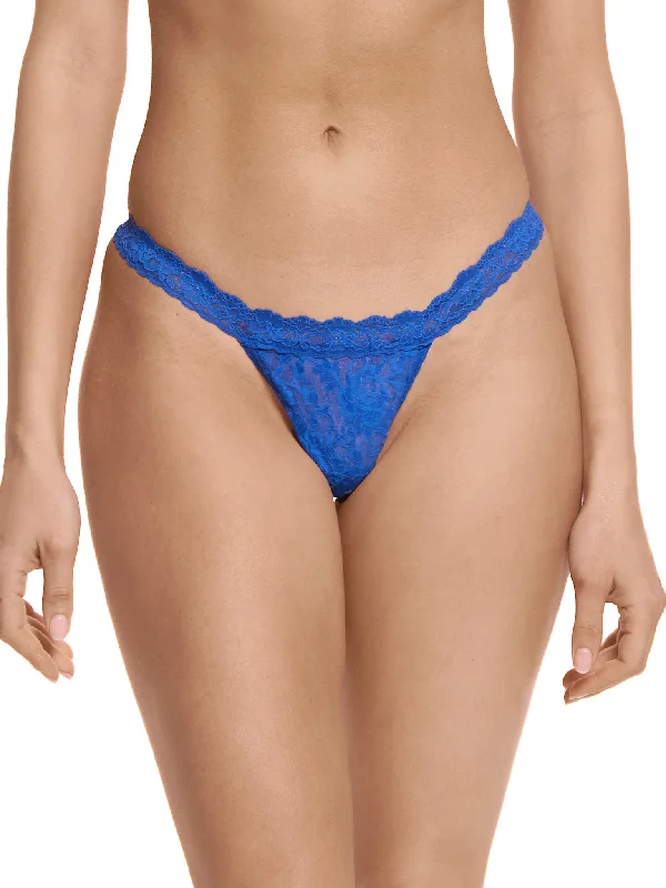 Signature Lace G-String Across The Pond Blue