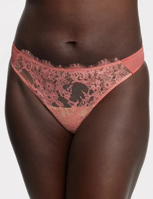 Skarlett Blue Entice Thong, GERANIUM/CASHMERE