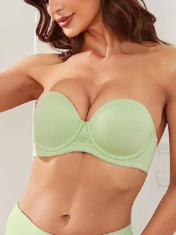 Strapless Multi-way Contour Underwire Bra Light Green