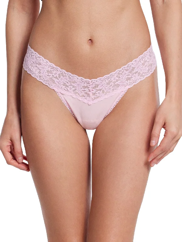 Supima® Cotton Low Rise Thong Bliss Pink