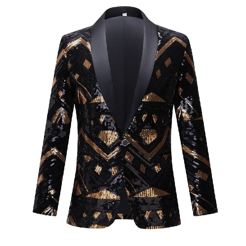 The Baptiste Sequin Slim Fit Blazer Suit Jacket