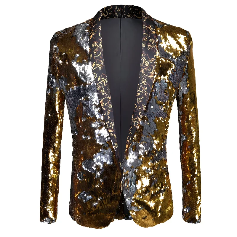 The Bullion Sequin Slim Fit Blazer Suit Jacket