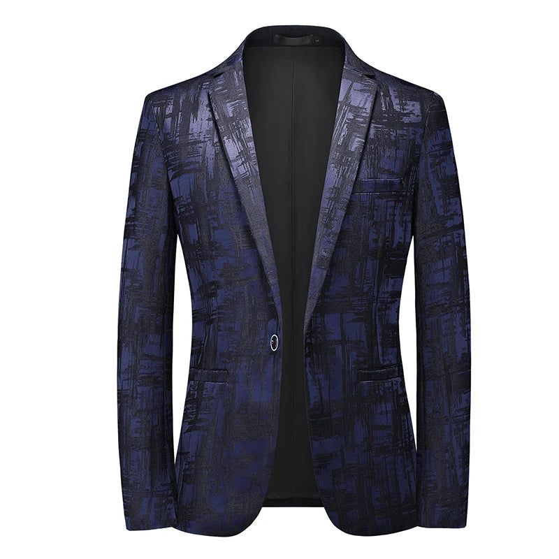 The Hawthorne Jacquard Slim Fit Blazer Suit Jacket