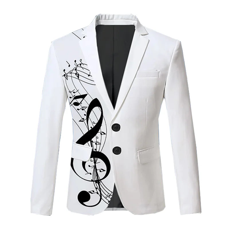 The Melodia Printed Slim Fit Blazer Suit Jacket