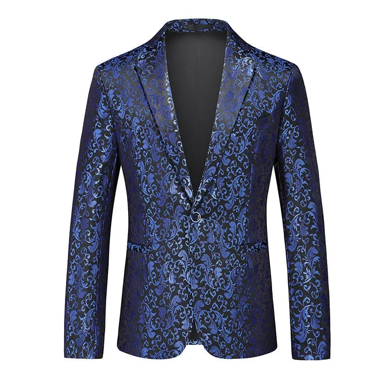 The Seraph Jacquard Slim Fit Blazer Suit Jacket