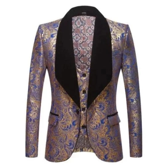 The Stephan Two Piece Slim Fit Blazer Suit Jacket - Royal Blue