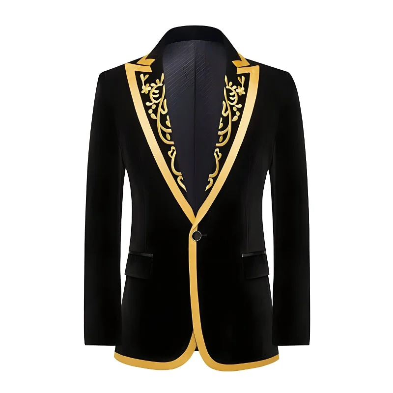 The Venetian Velvet Slim Fit Blazer Suit Jacket