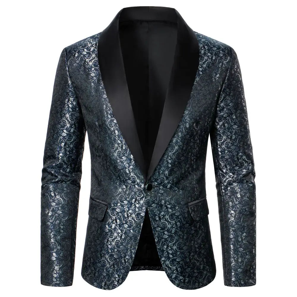 The Whitman Jacquard Slim Fit Blazer Suit Jacket