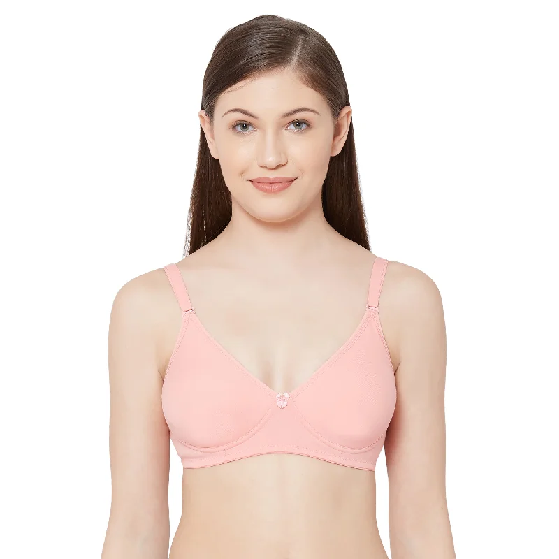 Shikha- Plain Mold T-shirt Bra Peach