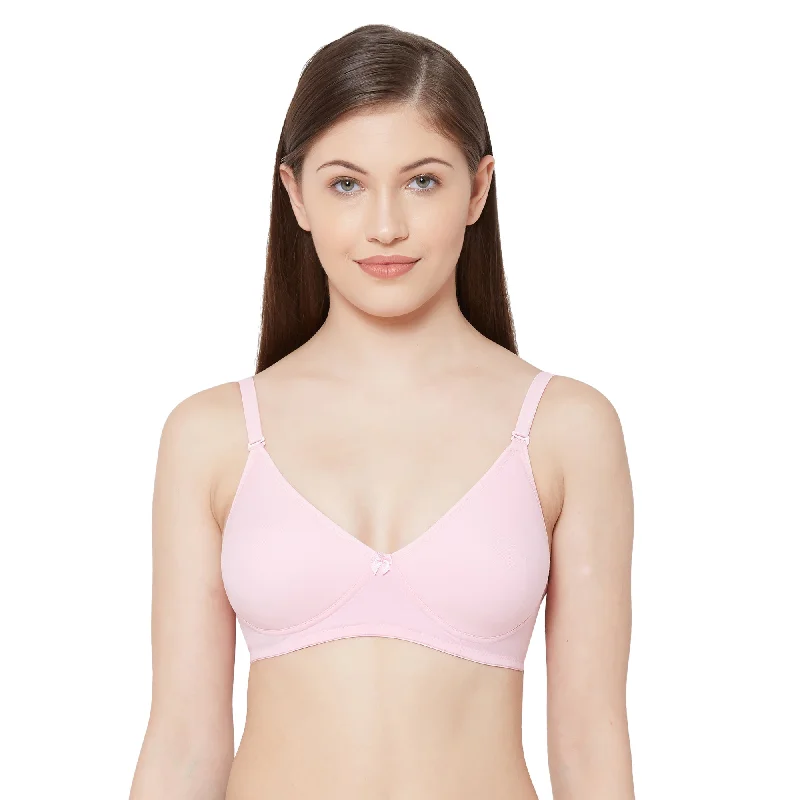 Shikha-Plain Mold T-shirt Bra  Pink