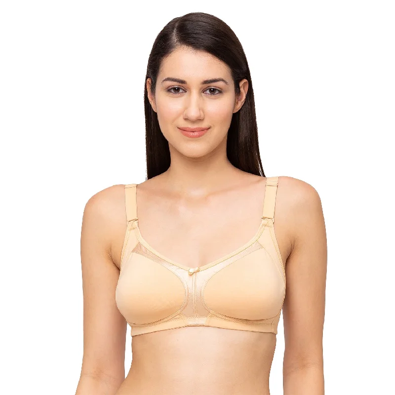 Shrishti-Plain Non Padded Full Cup Bra  Skin