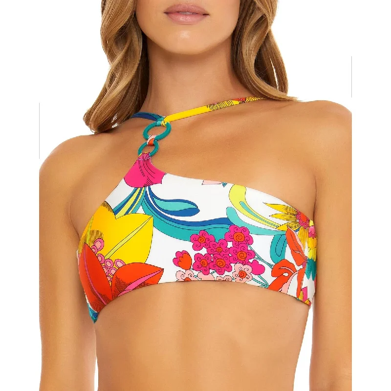 Trina Turk Womens Fontaine Bandeau Top Beachwear Summer Bikini Swim top