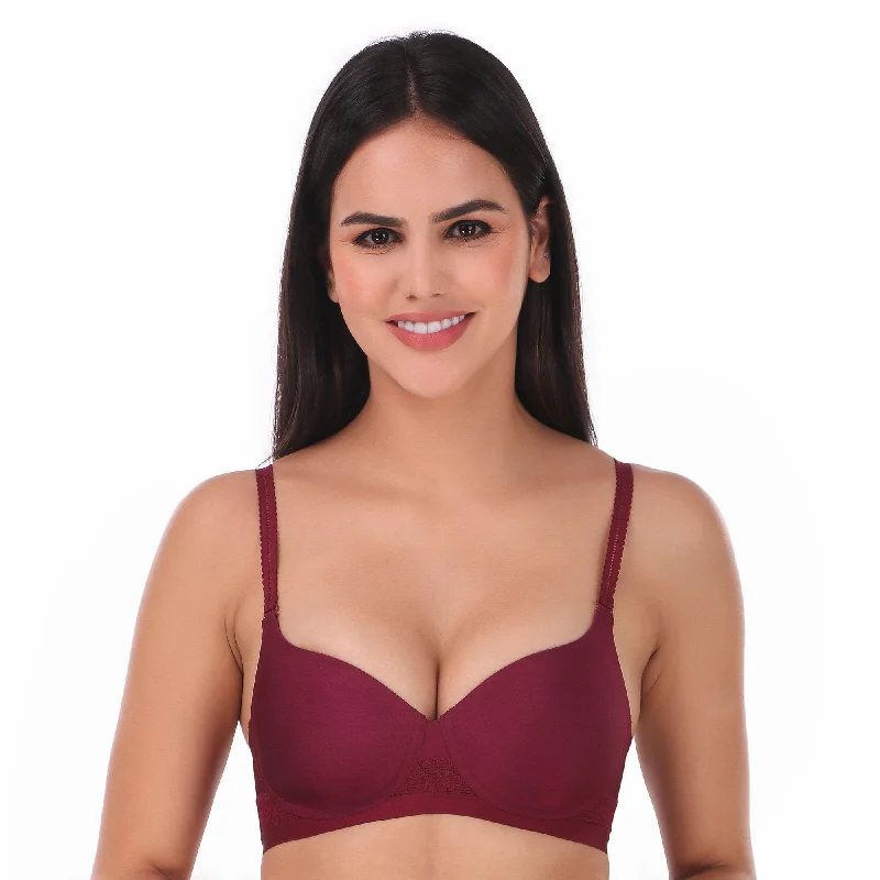 TRIUMPH-110I584 Padded Wireless Seamless Silhoutte T-shirt Bra