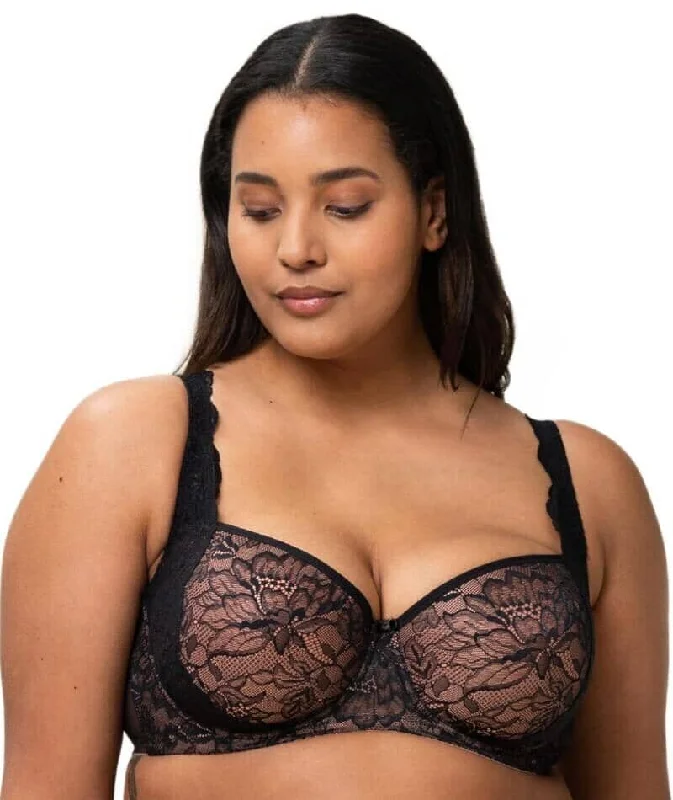 Triumph Amourette Charm Half-Cup Underwired Padded Bra - Black