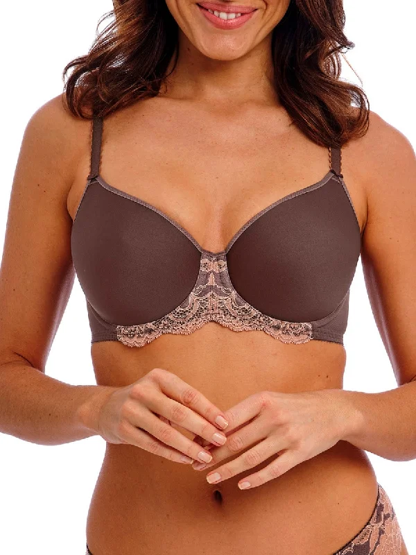 Florilege Moulded Spacer Bra - Chocolate/Burlwood