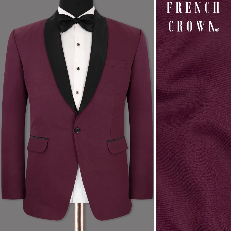 Wine Berry Woolrich Tuxedo Blazer