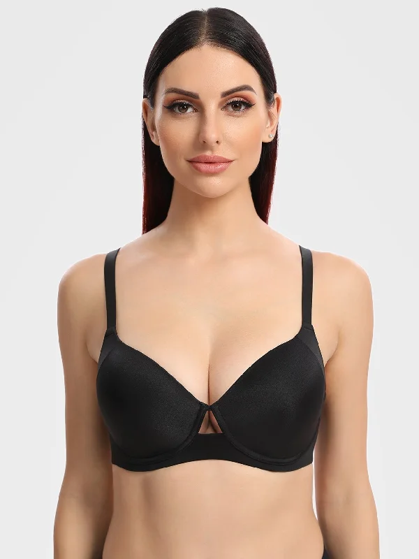 Wireless Minimizer Full Coverage Seamless Bra Black