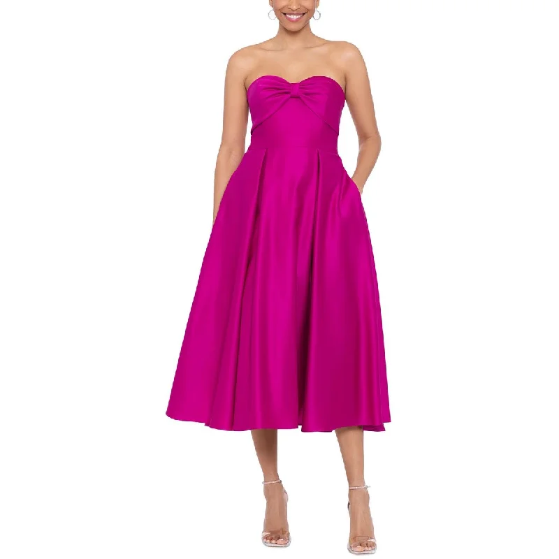 Xscape Womens Bow  Fit & Flare Dress