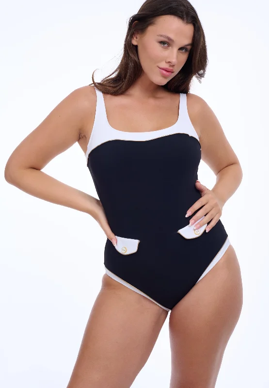 GOTTEX HIGH CLASS SQUARE NECK ONE PIECE SWIMSUIT