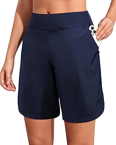 3" & 9" High Waist Quick Dry Swim Shorts