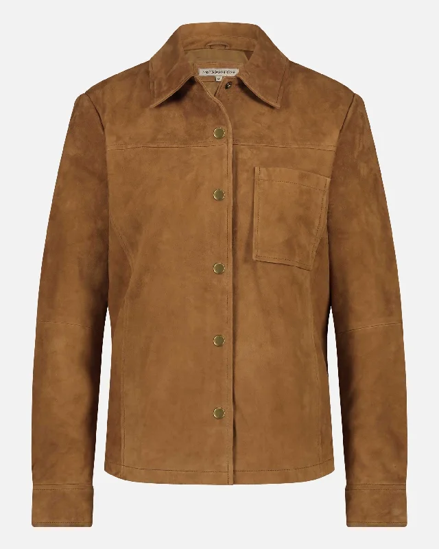 Dakota | Suede Leather Shirt Jacket