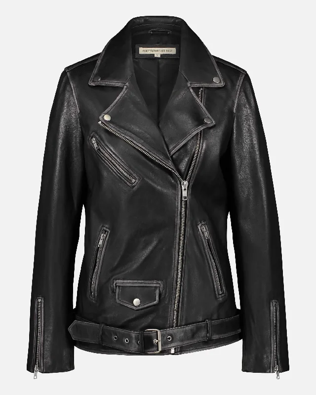 Berlin | Oversized Leather Biker Jacket