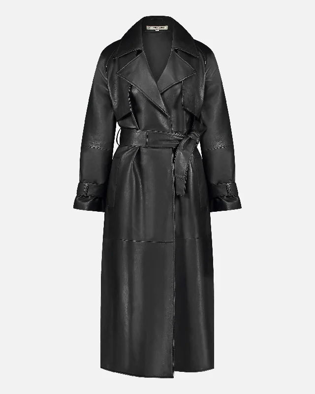 Venice | Leather Trench Coat