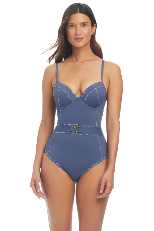 A Fine Line 25 Over The Shoulder Underwire with Molded Cups One-Piece Swimsuit