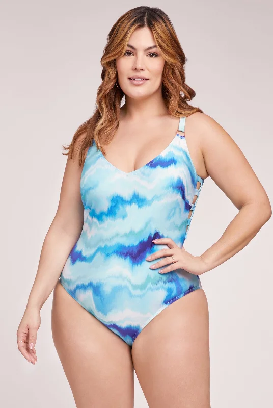 Aileen One Piece Swimsuit - Blue