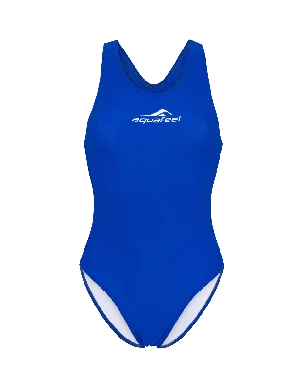 Classic Open Back Ladies Swimsuit - Royal Blue