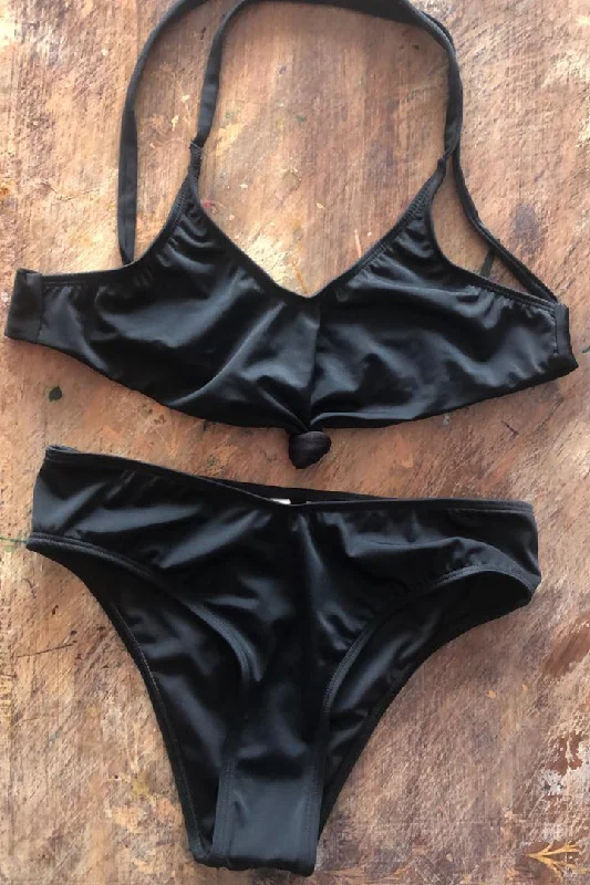 Balandra Swimsuit Black Top Black Bottom