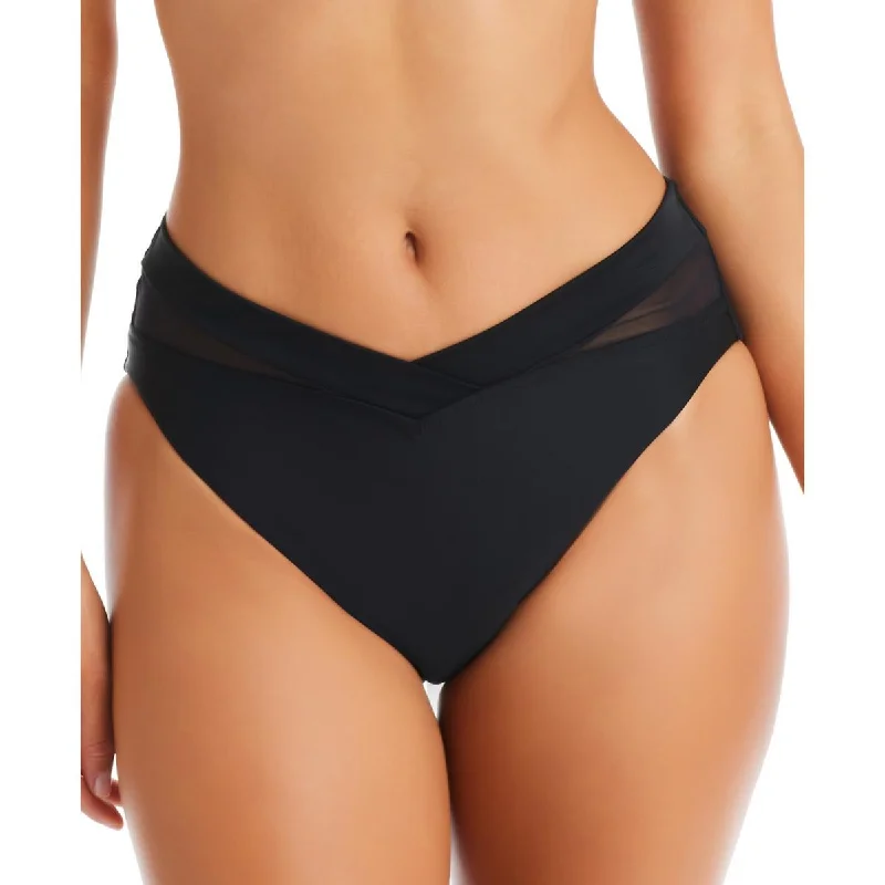 Bar III Womens High Waist Bikini Swim Bottom Separates