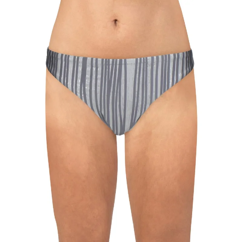 BCBGMAXAZRIA Womens Striped Hipster Swim Bottom Separates