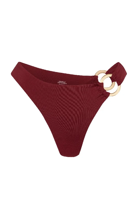 Bronte Bottom - Burgundy