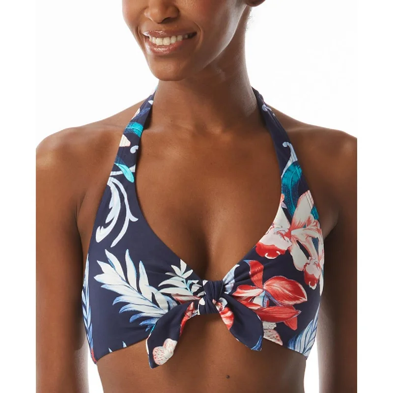 Carmen Marc Valvo Womens Floral Bikini Bikini Swim top