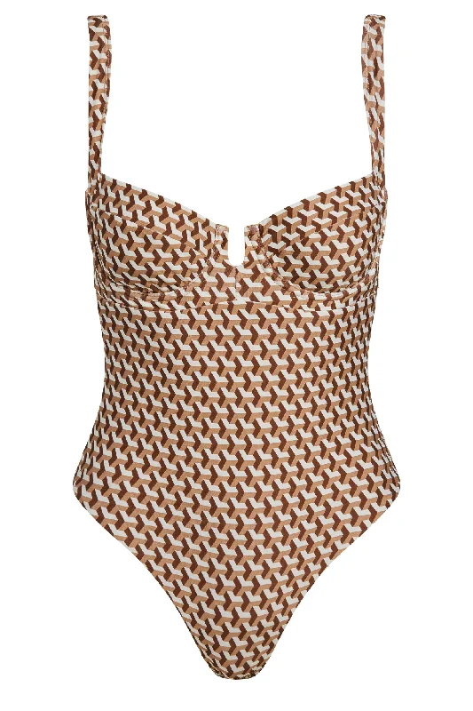 Clovelly One Piece - Husk Geo