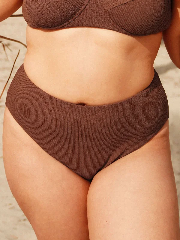 Coffee Plus Size Bikini Bottom