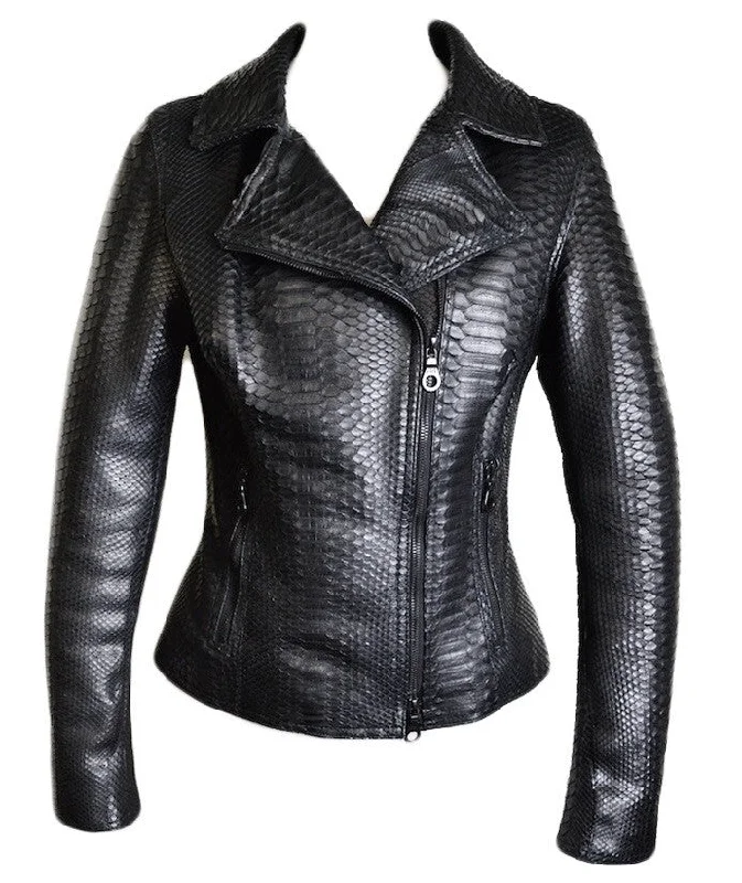 Kashani Ladies Baby Soft Python Skin Jacket