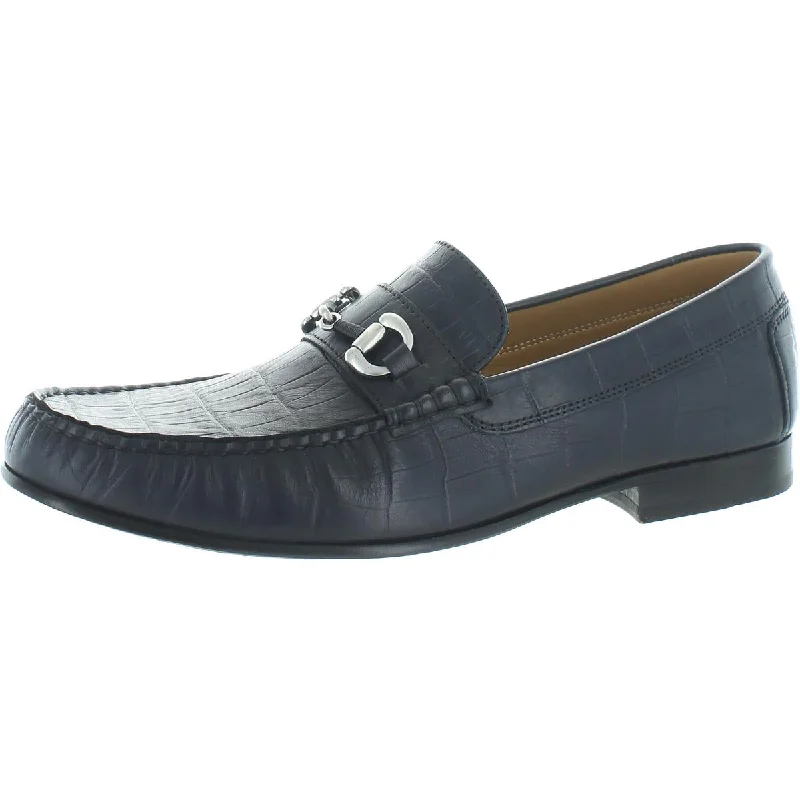 Donald J. Pliner Mens Clint Leather Slip On Loafers