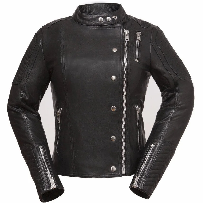 Women's Black The Warrior Princess Leather Jacket