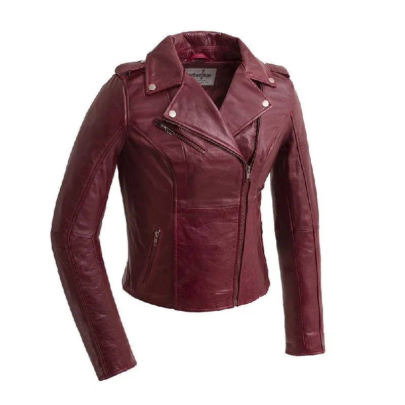 First Manufacturing Abigail Leather Jacket (Oxblood)