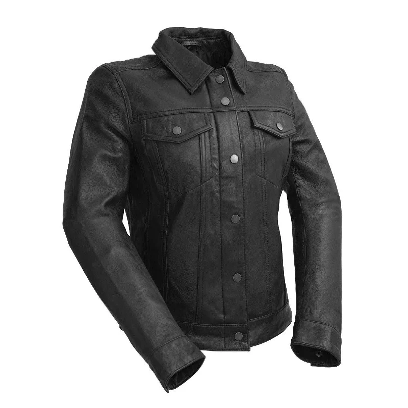 First Manufacturing Madison - Women's Leather Jacket, Black